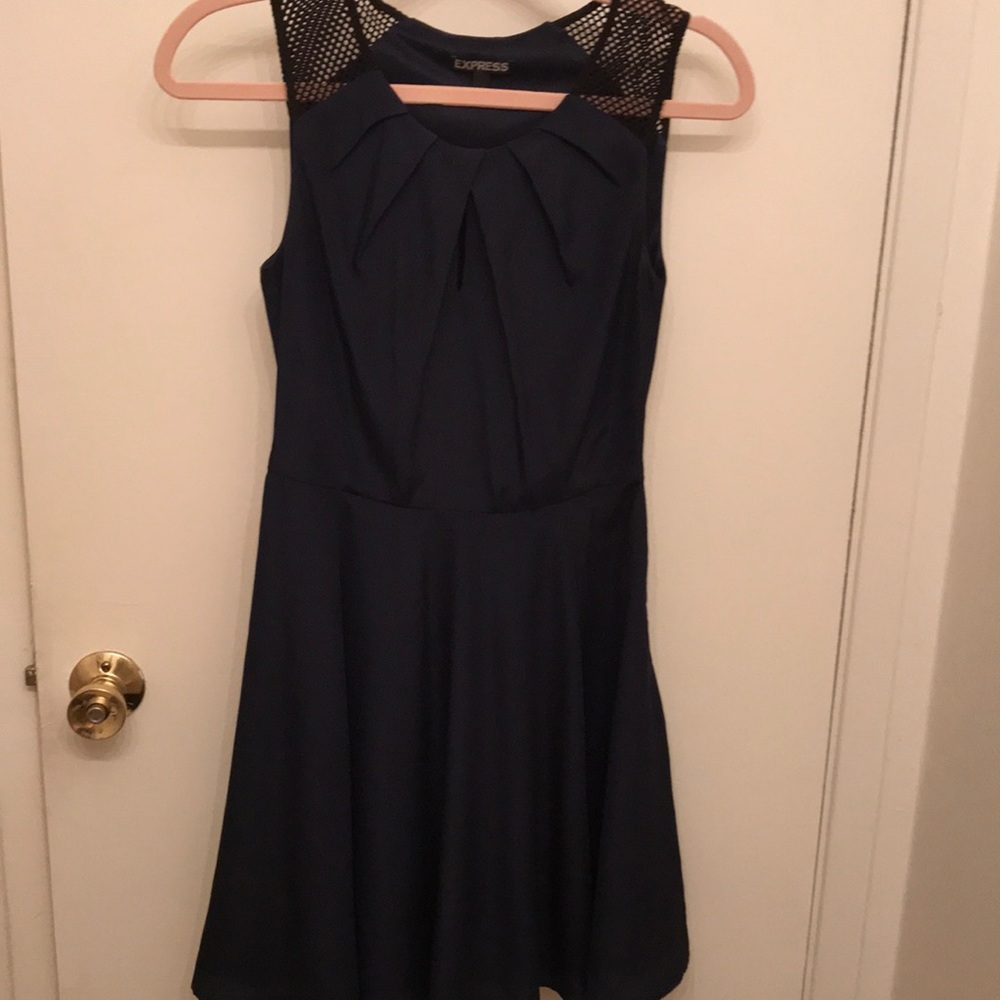 Size 2 navy and black dress